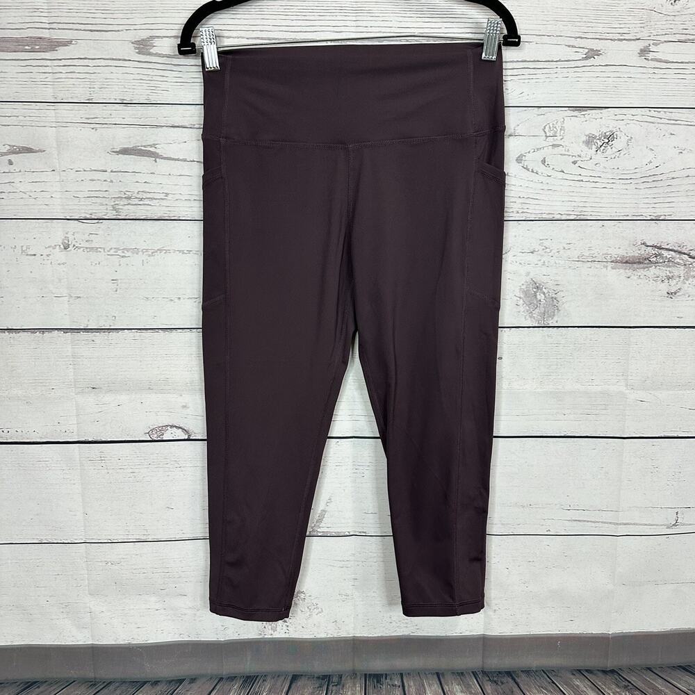 Zyia Active Brilliant Leggings Womens 12 Purple Pockets High Rise‎